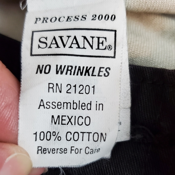 Savane 100% Cotton Pleated Slacks - Picture 13 of 16